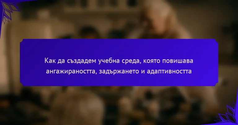 Как да създадем учебна среда, която повишава ангажираността, задържането и адаптивността