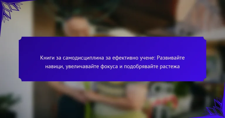 Книги за самодисциплина за ефективно учене: Развивайте навици, увеличавайте фокуса и подобрявайте растежа