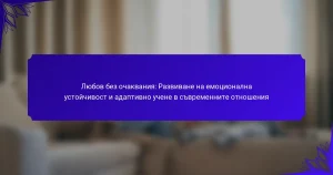 Любов без очаквания: Развиване на емоционална устойчивост и адаптивно учене в съвременните отношения