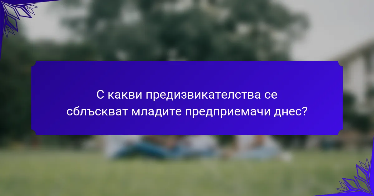 С какви предизвикателства се сблъскват младите предприемачи днес?